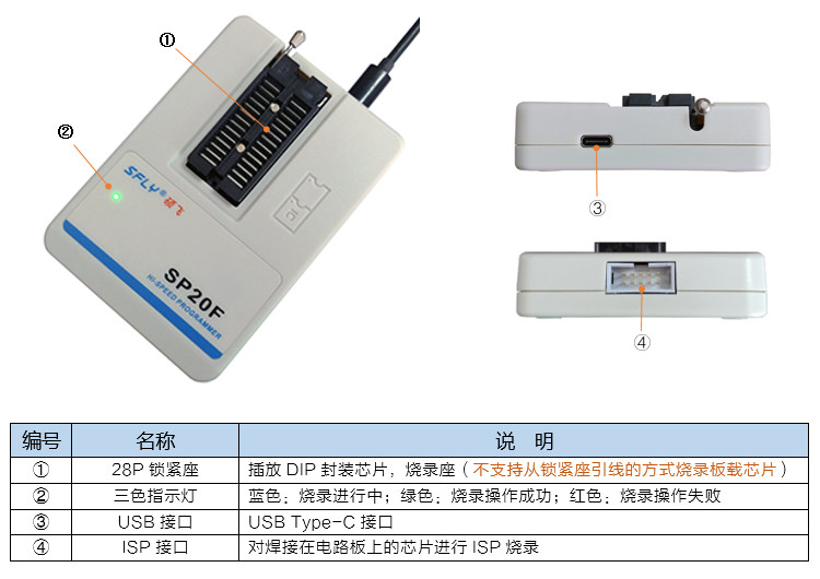 碩飛SP20F編程器